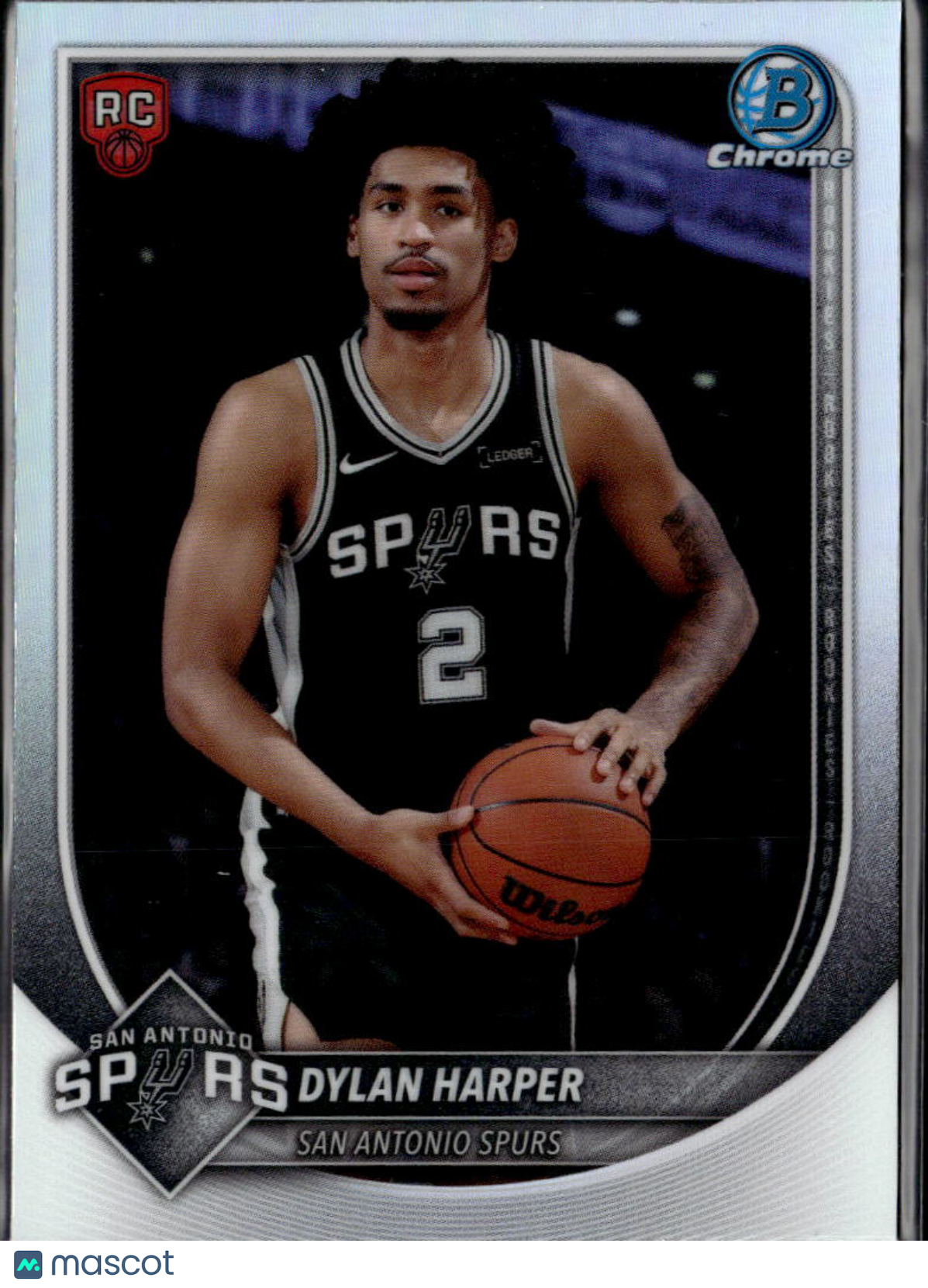 Dylan Harper 2025 Bowman Chrome RED Rookie Refractor RC San Antonio Spurs