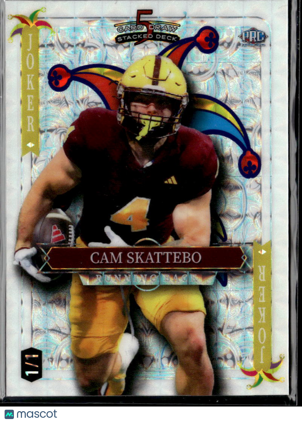 Cam Skattebo 2024 Wild Card Joker Rookie RC 1/1 Arizona State NY Giants