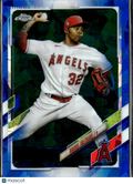 Raisel Iglesias 2021 Topps Chrome Sapphire Edition Blue Los Angeles Angels
