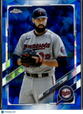 Matt Shoemaker 2021 Topps Chrome Update Series Blue Sapphire Minnesota Twins