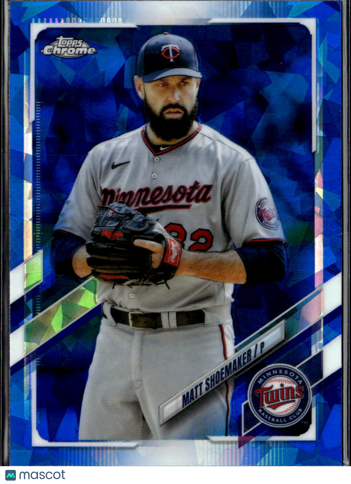 Matt Shoemaker 2021 Topps Chrome Update Series Blue Sapphire Minnesota Twins