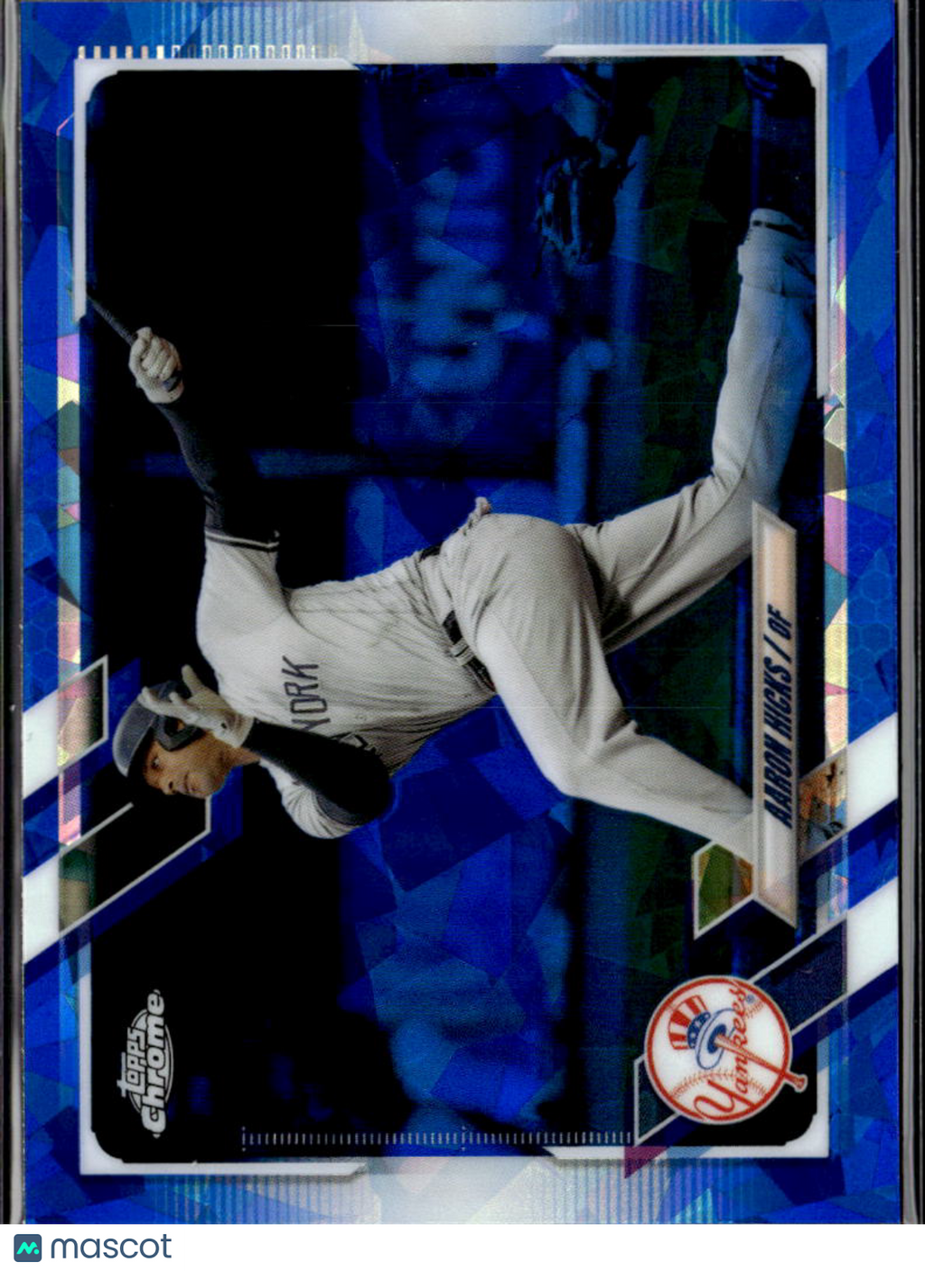 Aaron Hicks 2021 Topps Chrome Update Sapphire Edition New York Yankees