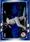 Aaron Hicks 2021 Topps Chrome Update Sapphire Edition New York Yankees