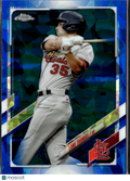 Lane Thomas 2021 Topps Chrome Blue Sapphire Refractor St. Louis Cardinals