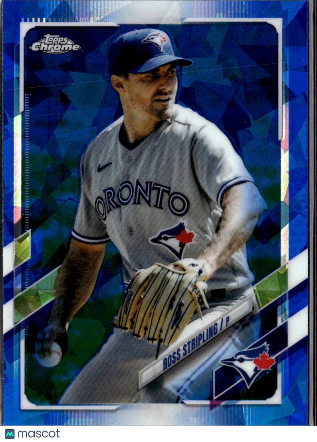Ross Stripling 2021 Topps Chrome Update Series Blue Sapphire Toronto Blue Jays