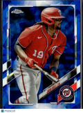 Josh Bell 2021 Topps Chrome Update Sapphire Washington Nationals