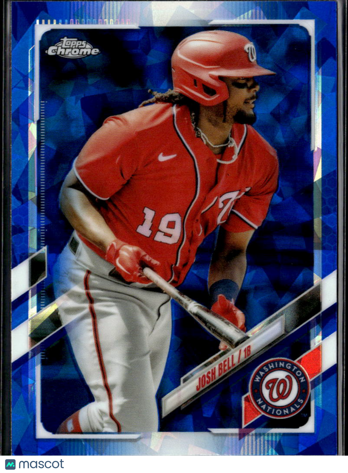 Josh Bell 2021 Topps Chrome Update Sapphire Washington Nationals