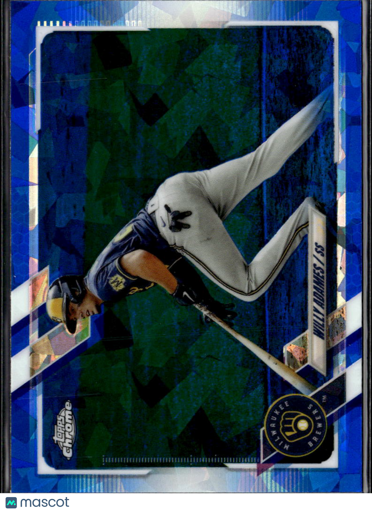 Willy Adames 2021 Topps Chrome Update Sapphire Edition Milwaukee Brewers