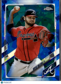 Bryse Wilson 2021 Topps Chrome Update Series Blue Sapphire Atlanta Braves