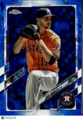 Jake Odorizzi 2021 Topps Chrome Blue Sapphire Refractor Houston Astros