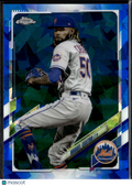 Miguel Castro 2021 Topps Chrome Update Series Blue Sapphire New York Mets