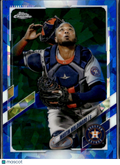 Martín Maldonado 2021 Topps Chrome Update Blue Sapphire Houston Astros