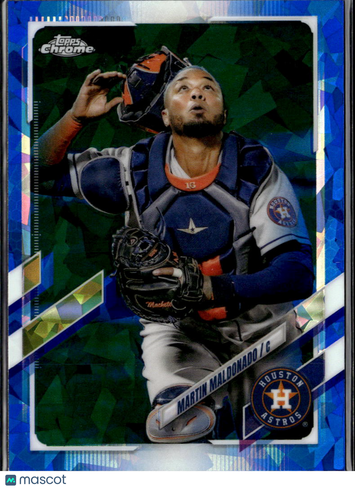 Martín Maldonado 2021 Topps Chrome Update Blue Sapphire Houston Astros