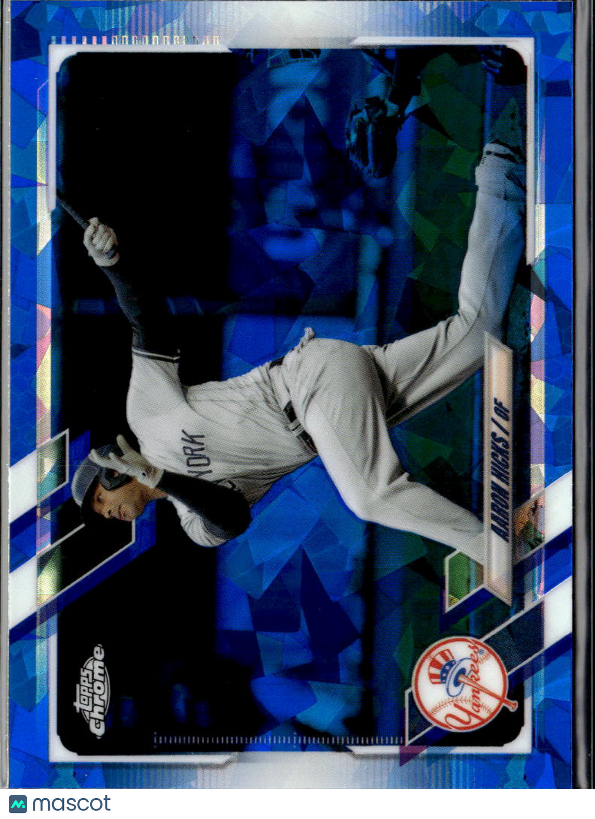 Aaron Hicks 2021 Topps Chrome Update Series Sapphire New York Yankees