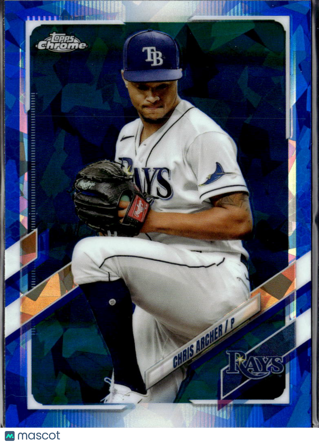 Chris Archer 2021 Topps Chrome Sapphire Edition Blue Tampa Bay Rays
