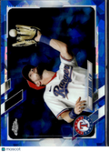 David Dahl 2021 Topps Chrome Update Series Blue Sapphire Refractor Texas Rangers