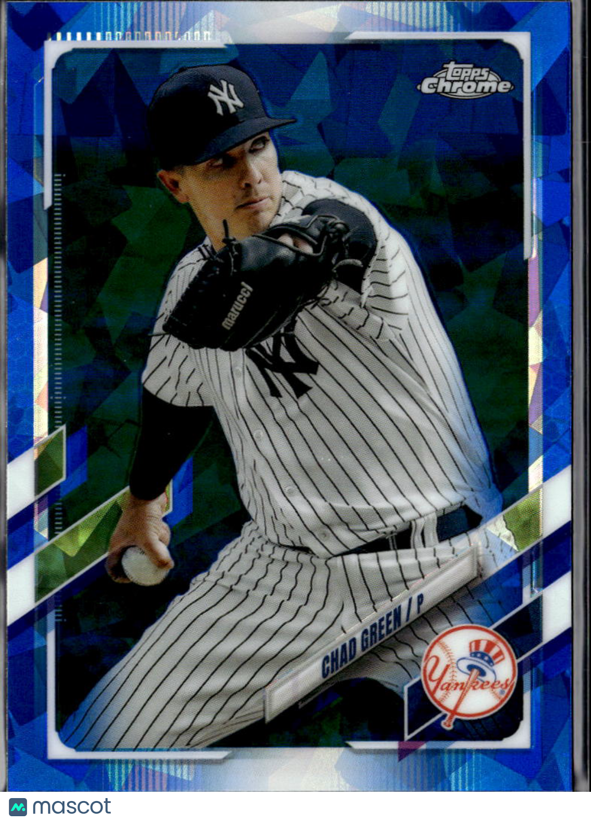 Chad Green 2021 Topps Chrome Update Sapphire Edition New York Yankees