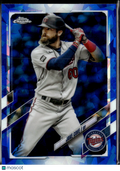 Jake Cave 2021 Topps Chrome Blue Sapphire Refractor Minnesota Twins