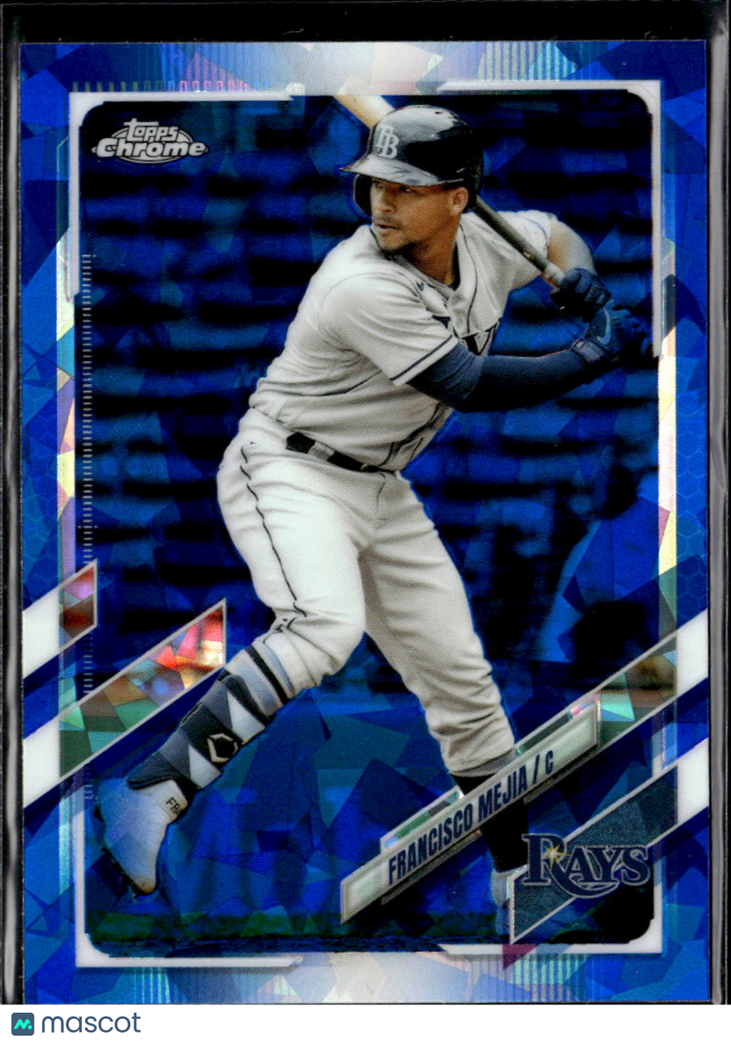 Francisco Mejia 2021 Topps Chrome Blue Sapphire Refractor Tampa Bay Rays