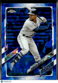 Francisco Mejia 2021 Topps Chrome Blue Sapphire Refractor Tampa Bay Rays