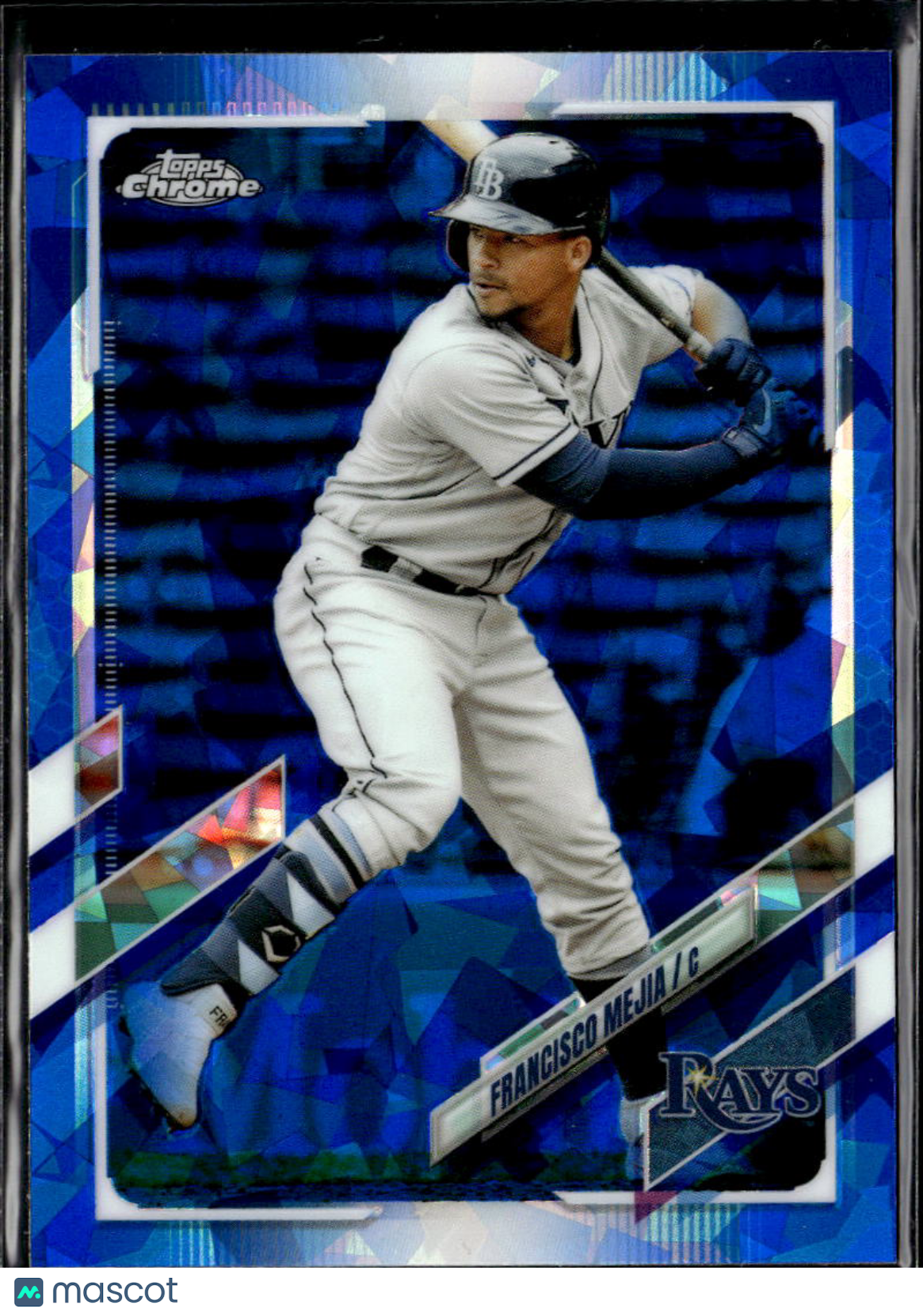 Francisco Mejia 2021 Topps Chrome Blue Sapphire Refractor Tampa Bay Rays