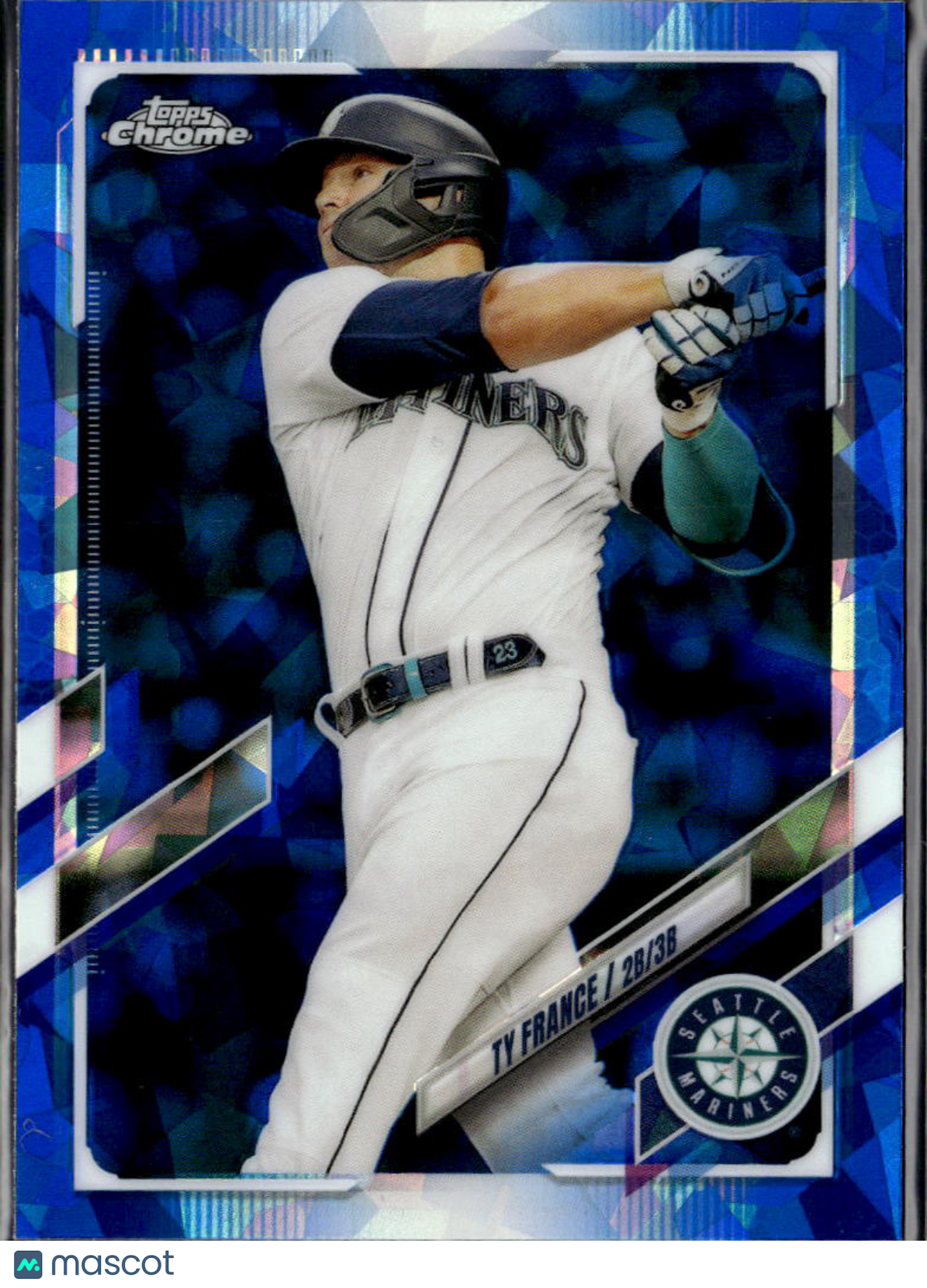 Ty France 2021 Topps Chrome Sapphire Update Series Seattle Mariners