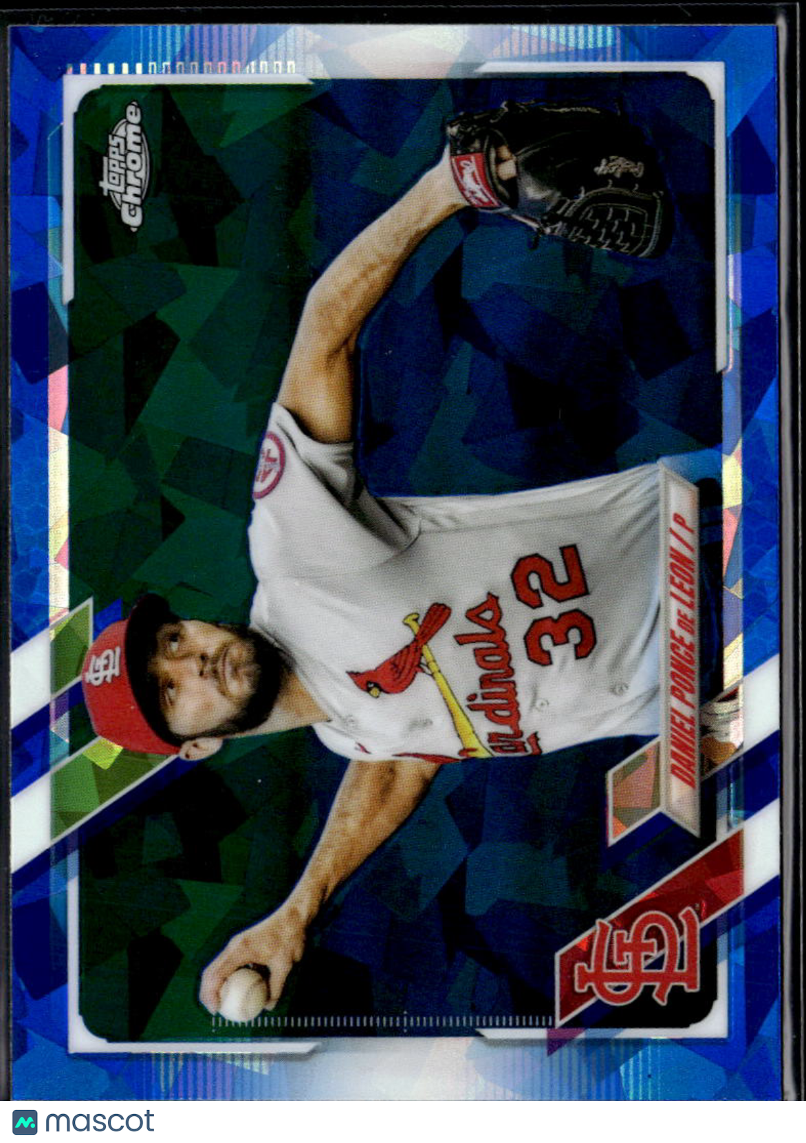 Daniel Ponce de Leon 2021 Topps Chrome Sapphire Refractor St. Louis Cardinals