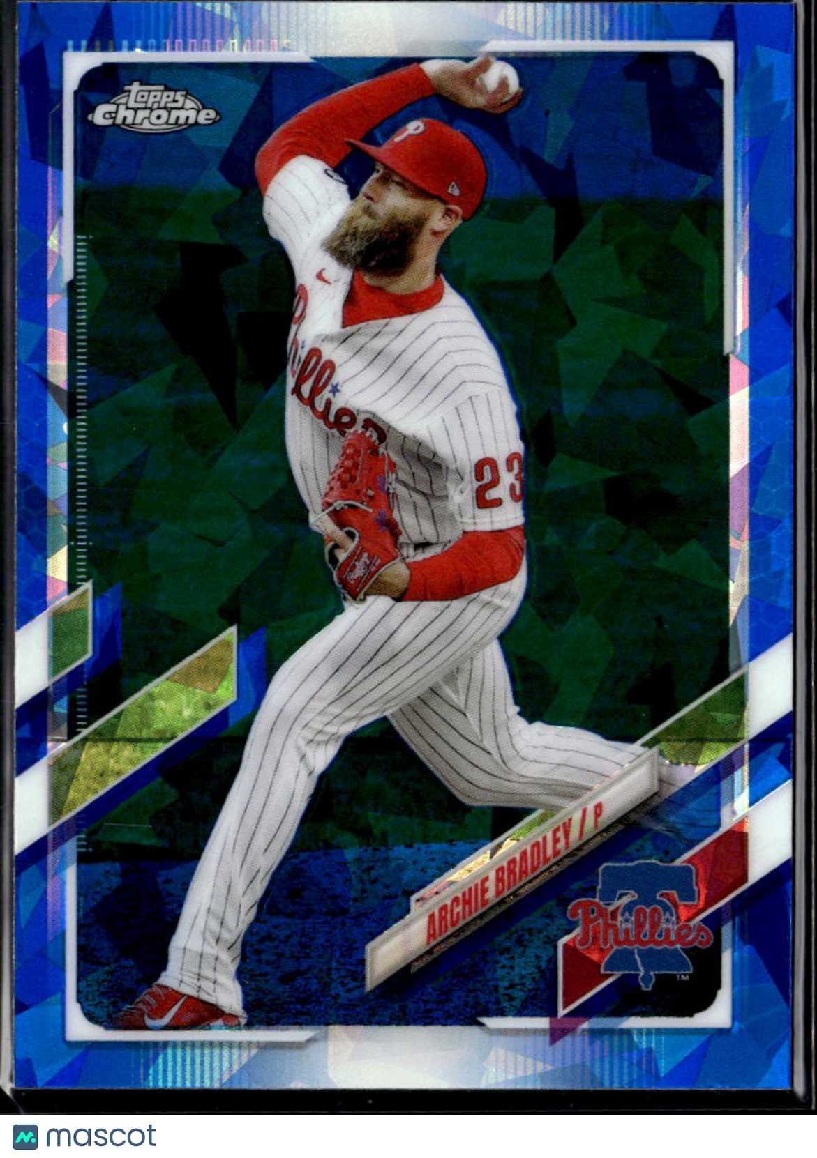 Archie Bradley 2021 Topps Chrome Update Sapphire Philadelphia Phillies