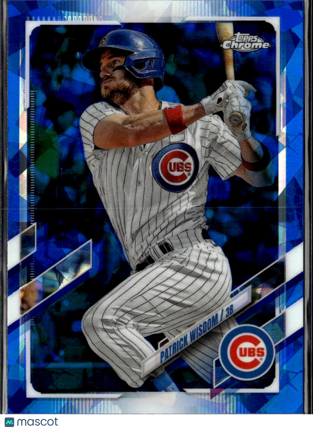 Patrick Wisdom 2021 Topps Chrome Update Series Blue Sapphire Chicago Cubs