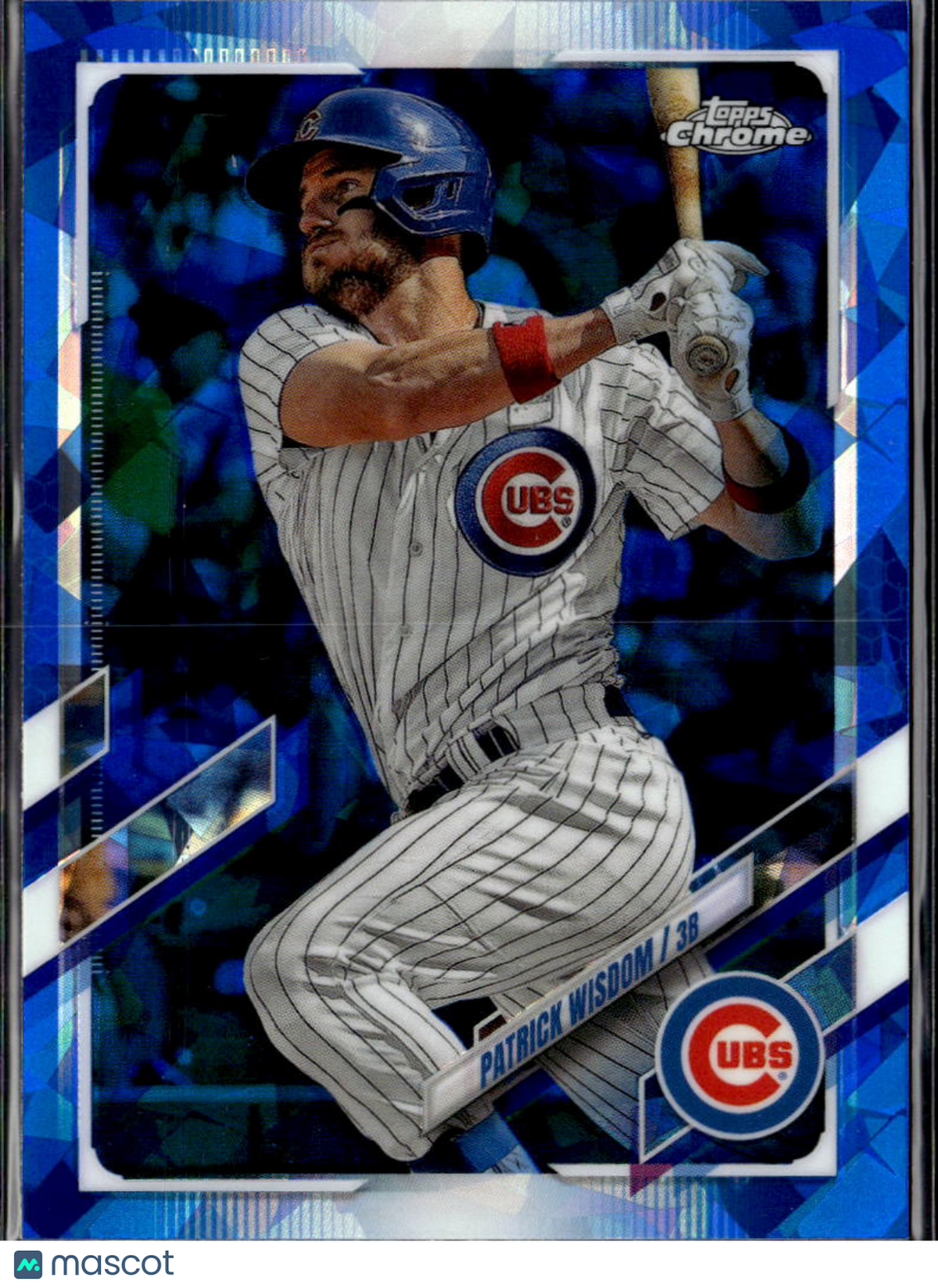 Patrick Wisdom 2021 Topps Chrome Update Series Blue Sapphire Chicago Cubs