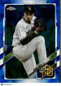 Blake Snell 2021 Topps Chrome Update Sapphire Edition San Diego Padres