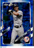 Tyler Wade 2021 Topps Chrome Update Series Sapphire Edition New York Yankees