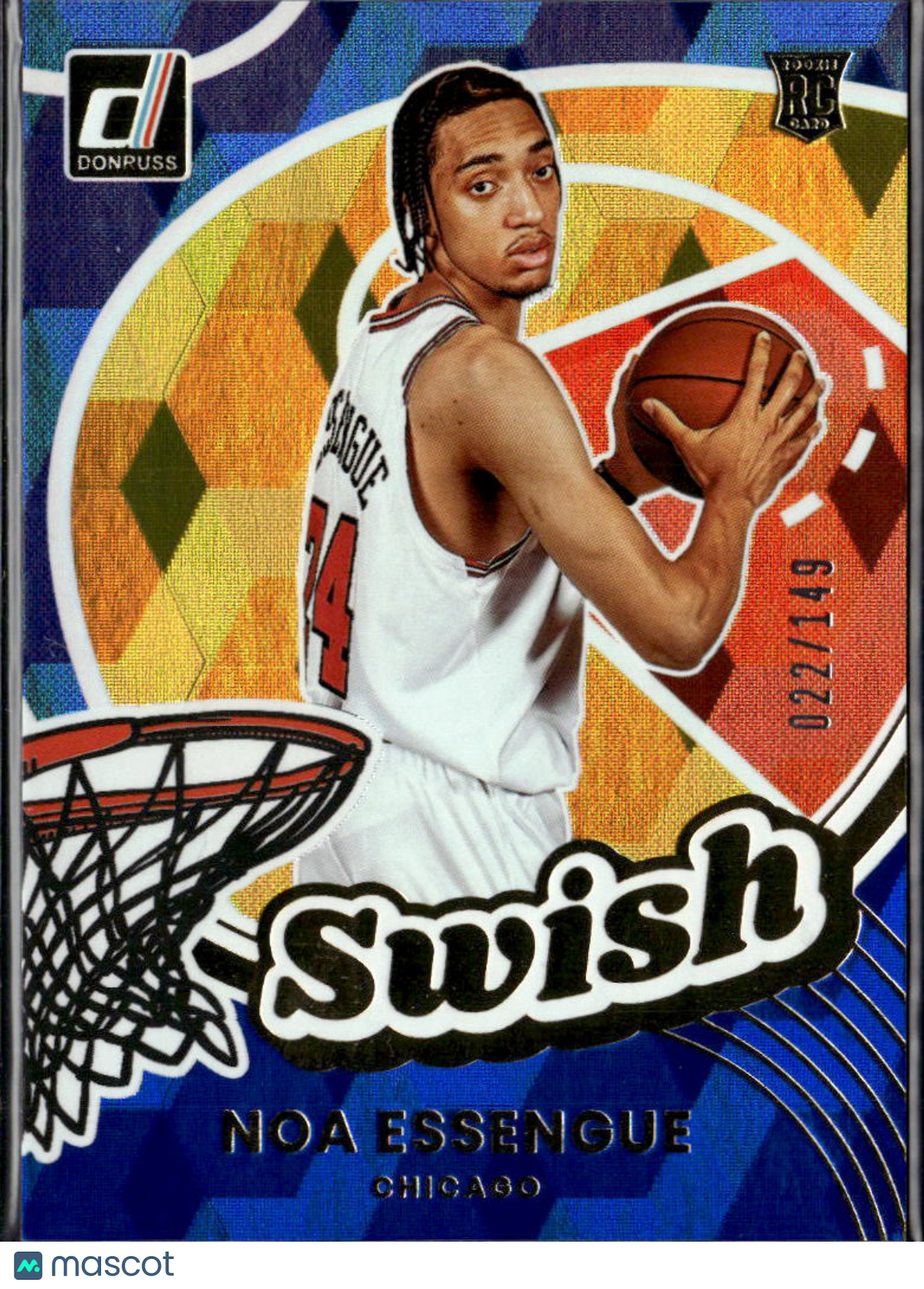 Noa Essengue 2025 Donruss Swish Rookie RC 22/149 Chicago Bulls