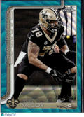 Erik McCoy 2025 Topps Chrome Teal Wave 10/199 New Orleans Saints