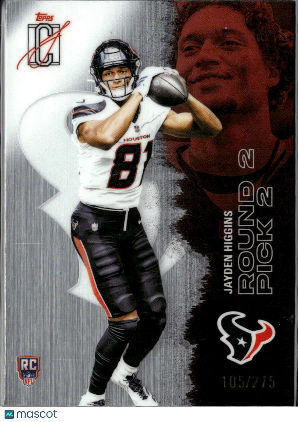 Jayden Higgins 2025 Topps Signature Class Rookie RC /275 Houston Texans