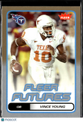 Vince Young 2006 Fleer Futures GOLD Rookie RC SSP SHORTPRINT Tennessee Titans