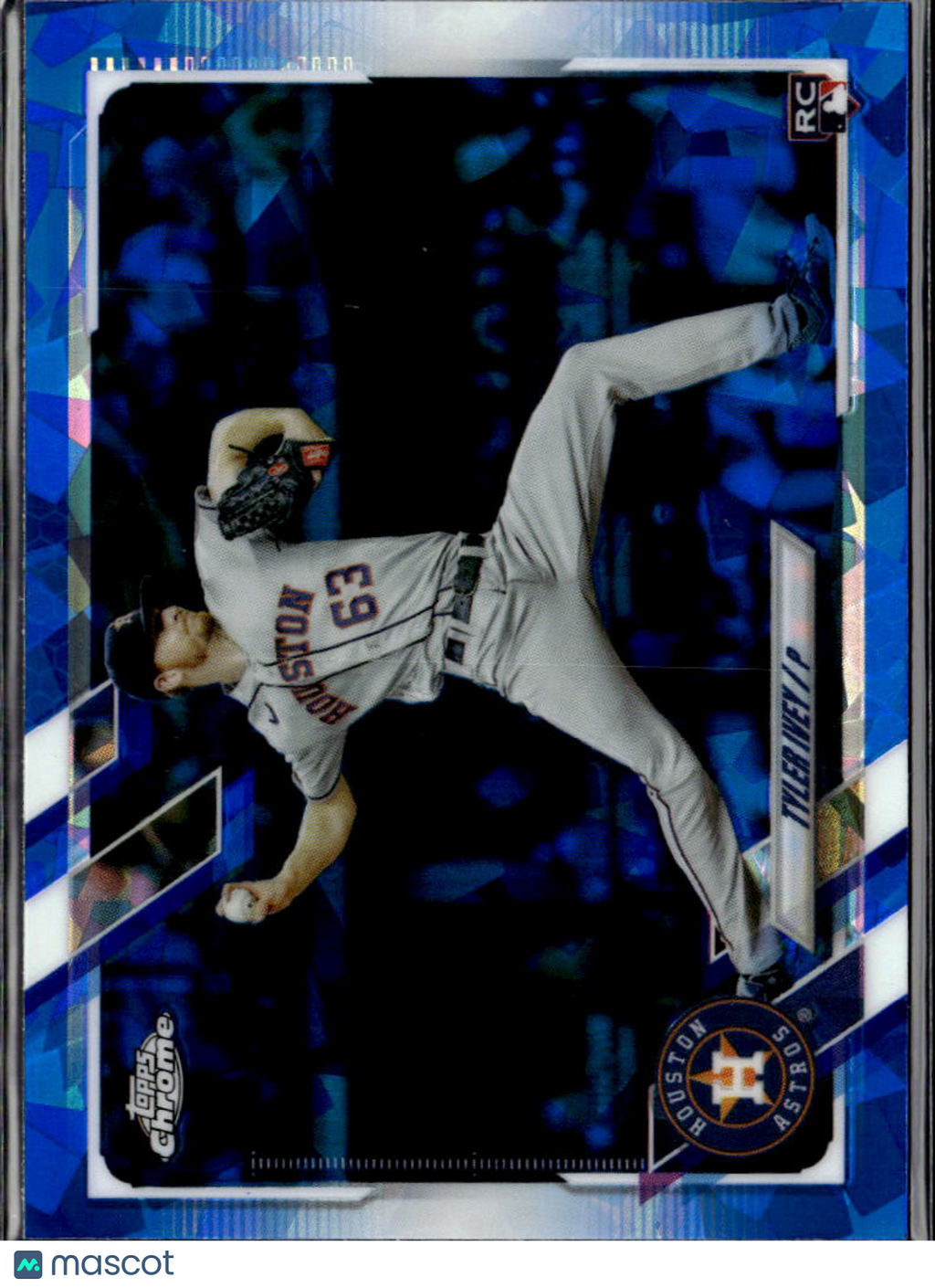 Tyler Ivey 2021 Topps Chrome Update Sapphire Edition RC Blue Houston Astros