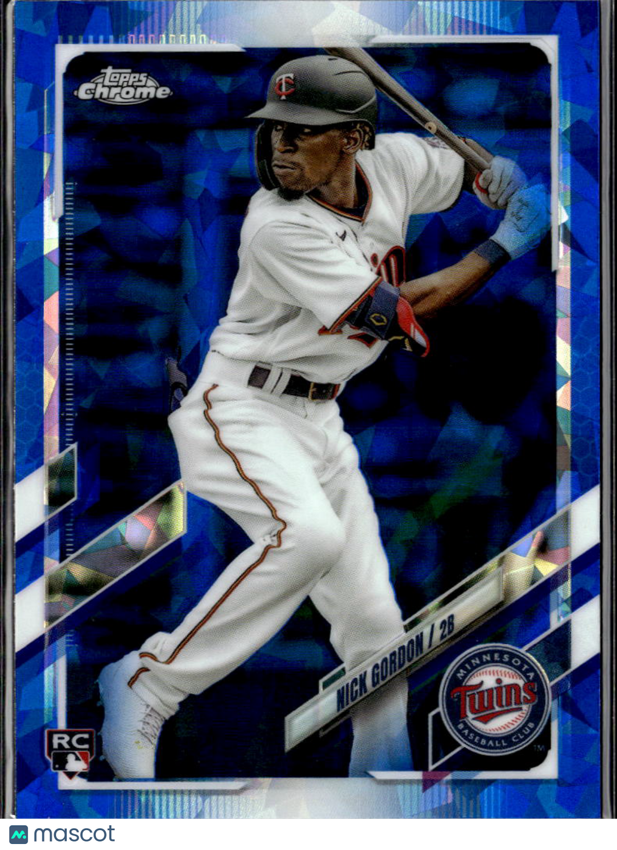 Nick Gordon 2021 Topps Chrome Update Sapphire Edition RC Blue Minnesota Twins