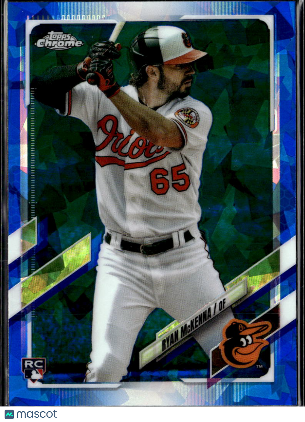 Ryan McKenna 2021 Topps Chrome Update Sapphire Edition RC Baltimore Orioles