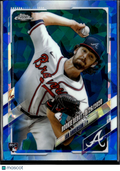 Ian Anderson 2021 Topps Chrome Update RC Blue Sapphire Atlanta Braves