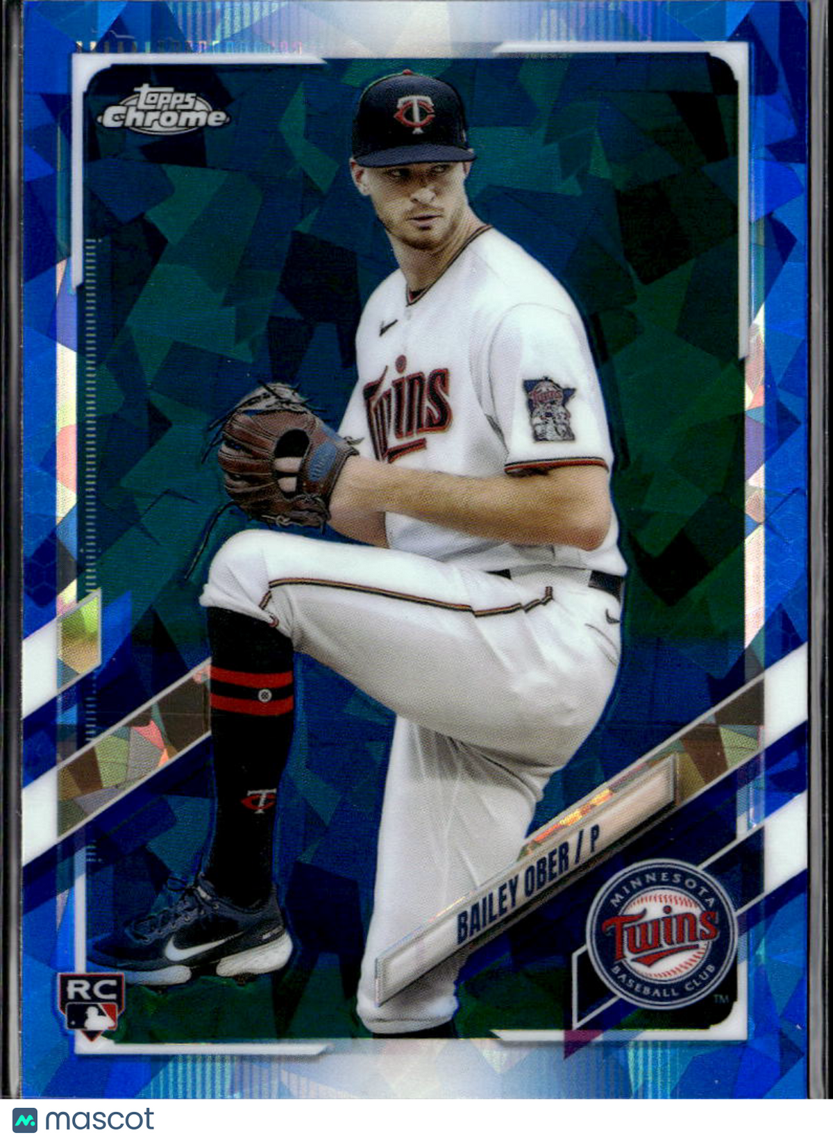 Bailey Ober 2021 Topps Chrome Update Sapphire Edition RC Minnesota Twins