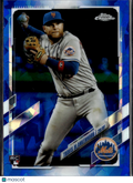 Travis Blankenhorn 2021 Topps Chrome Sapphire Refractor RC New York Mets