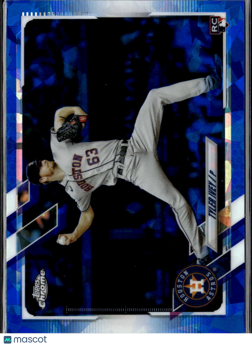 Tyler Ivey 2021 Topps Chrome Update Sapphire Edition RC Blue Houston Astros