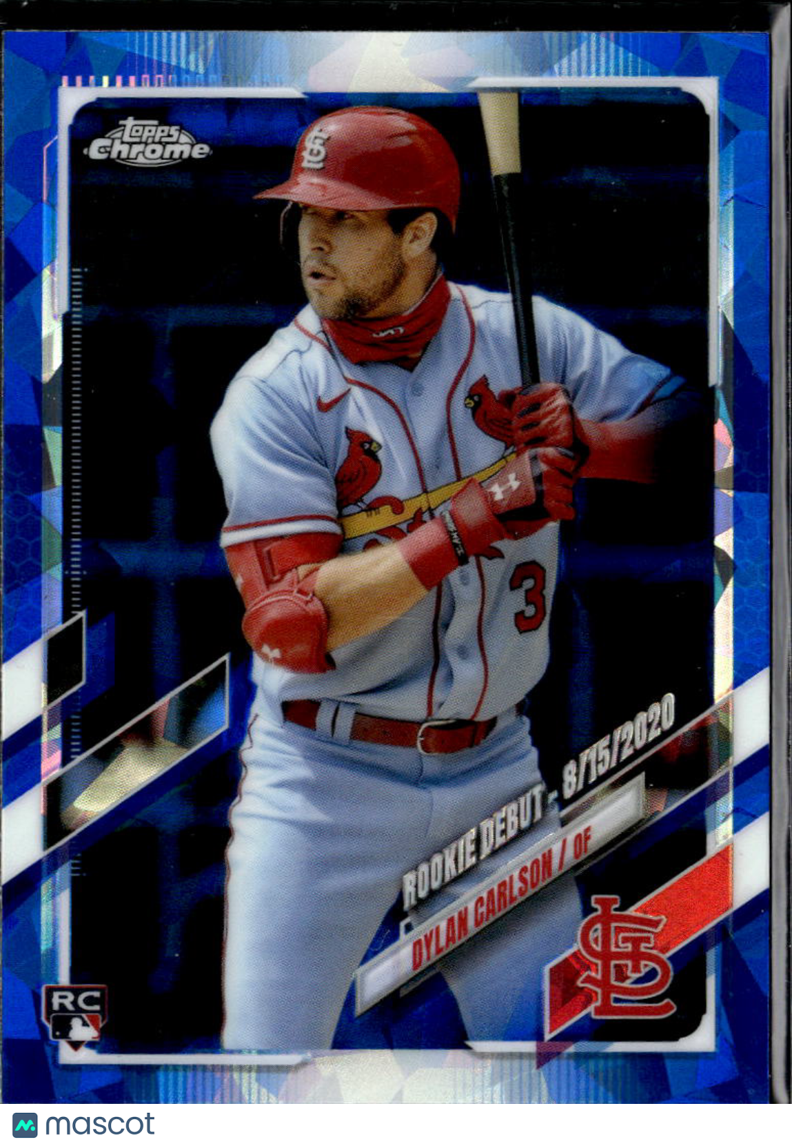 Dylan Carlson 2021 Topps Chrome Sapphire Edition RC Blue St. Louis Cardinals