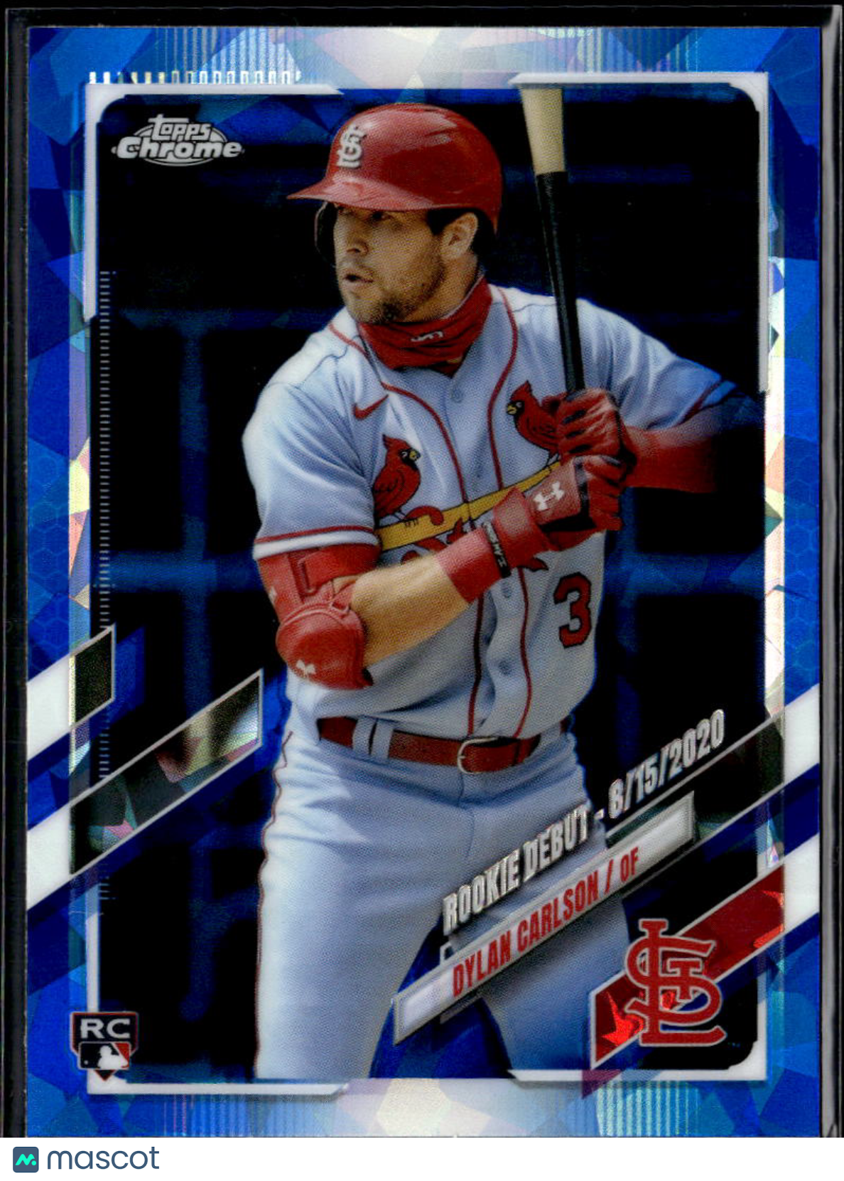 Dylan Carlson 2021 Topps Chrome Update Sapphire Edition RC St. Louis Cardinals
