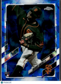 Gregory Santos 2021 Topps Chrome Blue Sapphire Refractor RC San Francisco Giants