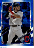 Owen Miller 2021 Topps Chrome Update RC Sapphire Cleveland Indians