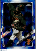 Gregory Santos 2021 Topps Chrome Update Sapphire Edition RC San Francisco Giants