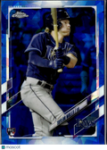 Taylor Walls 2021 Topps Chrome Update Series RC Blue Sapphire Tampa Bay Rays