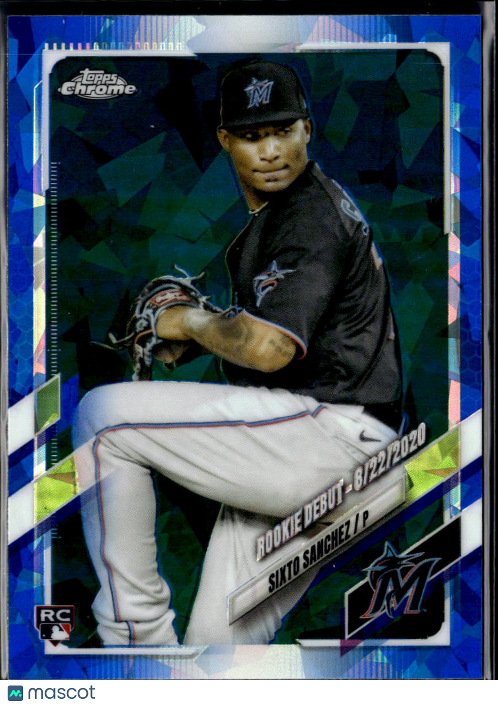Sixto Sanchez 2021 Topps Chrome Update Series Sapphire RC Blue Miami Marlins